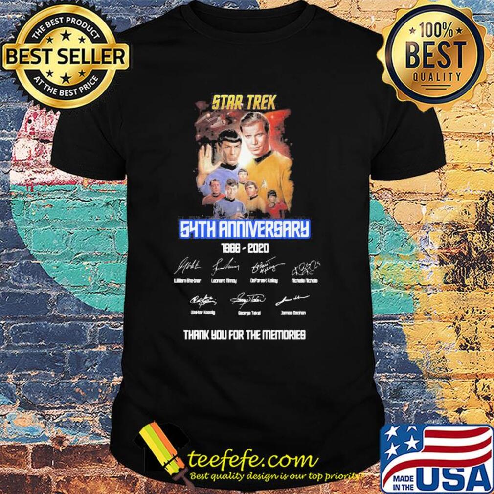 Star Trek 54th anniversary 1966 2020 signature shirt