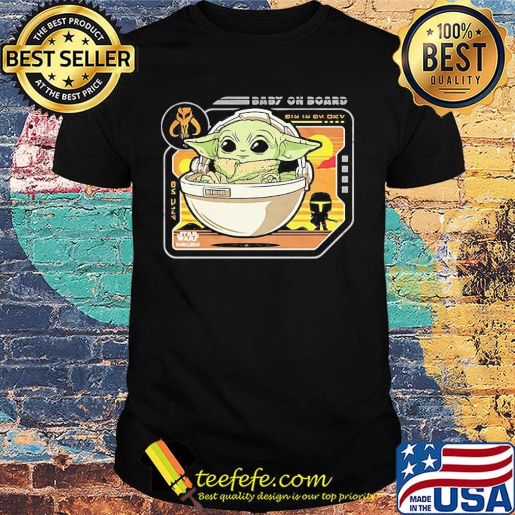 Star wars baby yoda baby on board shirt Star wars baby yoda baby on board shirt