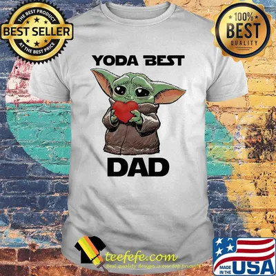 Star wars baby yoda best dad heart father’s day shirt