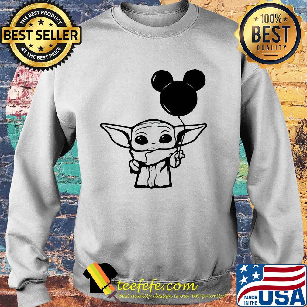 Star wars baby yoda holding balloon mickey mouse s Sweater Star wars baby yoda holding balloon mickey mouse s Sweater