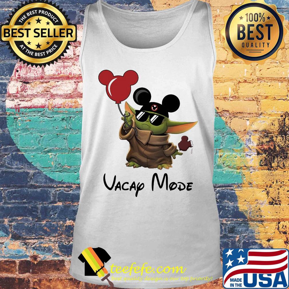 Star wars baby yoda holding balloon mickey mouse vacap mode s Tank top Star wars baby yoda holding balloon mickey mouse vacap mode s Tank top