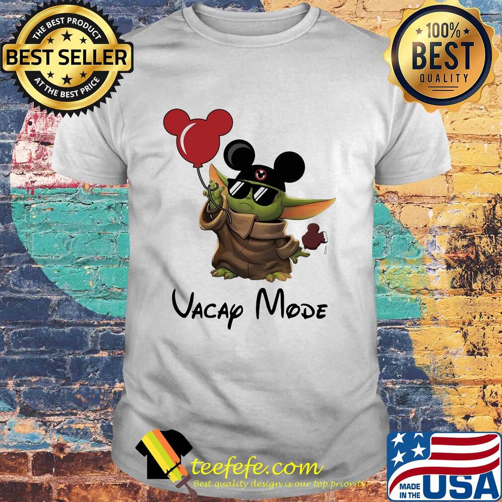 Star wars baby yoda holding balloon mickey mouse vacap mode shirt Star wars baby yoda holding balloon mickey mouse vacap mode shirt
