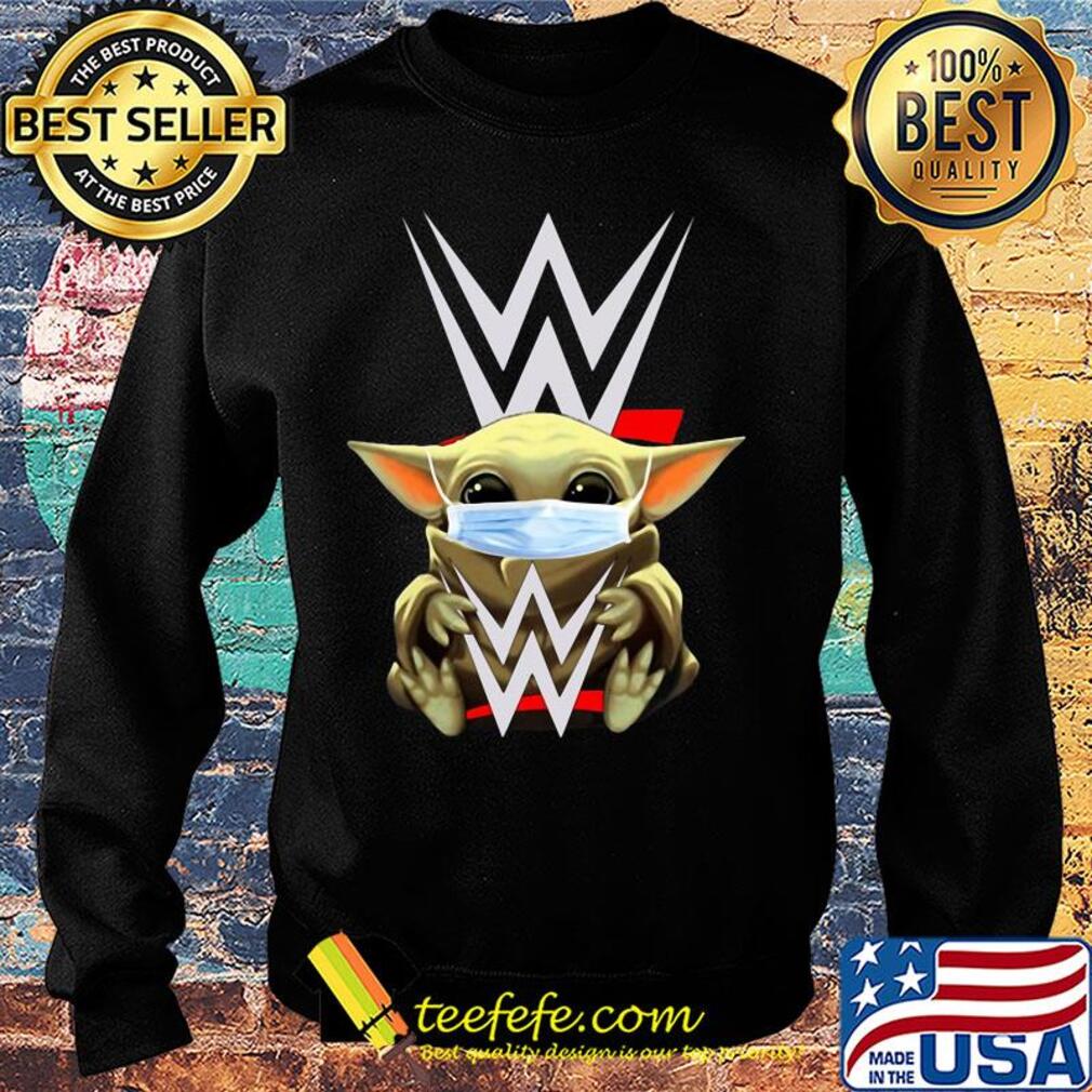Star wars Baby Yoda hug Aew mask covid-19 s Sweater Star wars Baby Yoda hug Aew mask covid-19 s Sweater