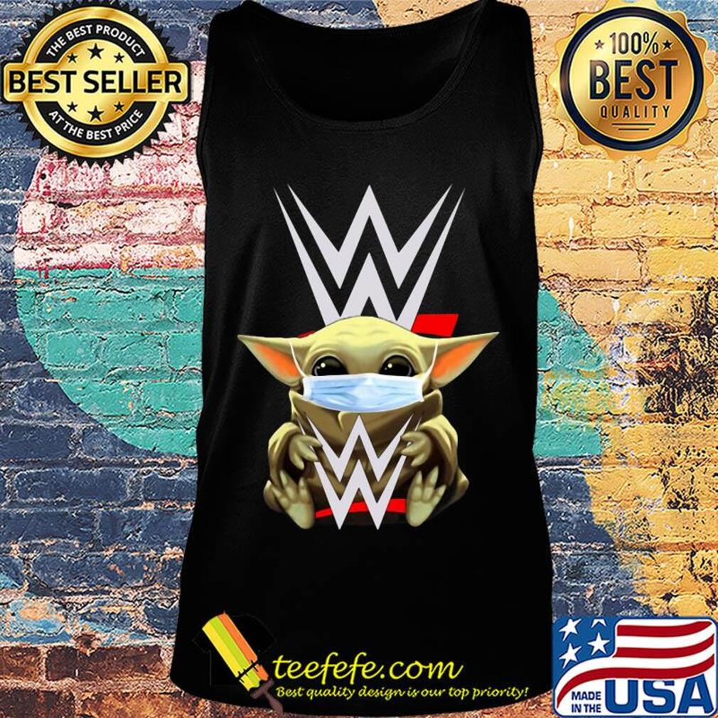 Star wars Baby Yoda hug Aew mask covid-19 s Tank top Star wars Baby Yoda hug Aew mask covid-19 s Tank top