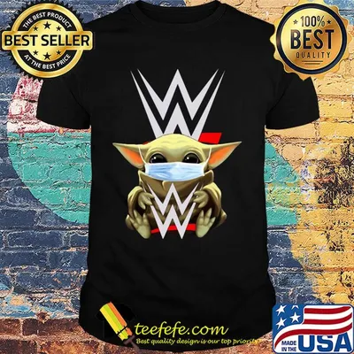 Star wars Baby Yoda hug Aew mask covid-19 shirt
