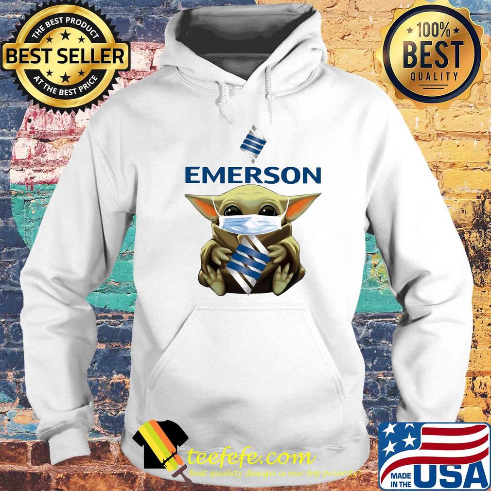 Star wars baby yoda hug emerson electric logo mask covid-19 s Hoodie Star wars baby yoda hug emerson electric logo mask covid-19 s Hoodie