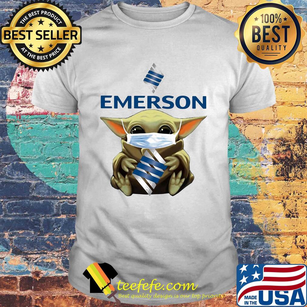 Star wars baby yoda hug emerson electric logo mask covid-19 shirt Star wars baby yoda hug emerson electric logo mask covid-19 shirt