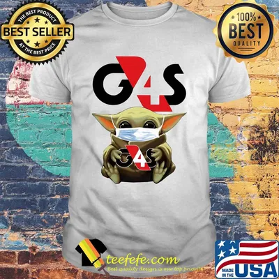 Star wars baby yoda hug g4s group 4 securicor mask covid-19 shirt