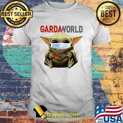 Star wars baby yoda hug gardaworld mask covid-19 shirt