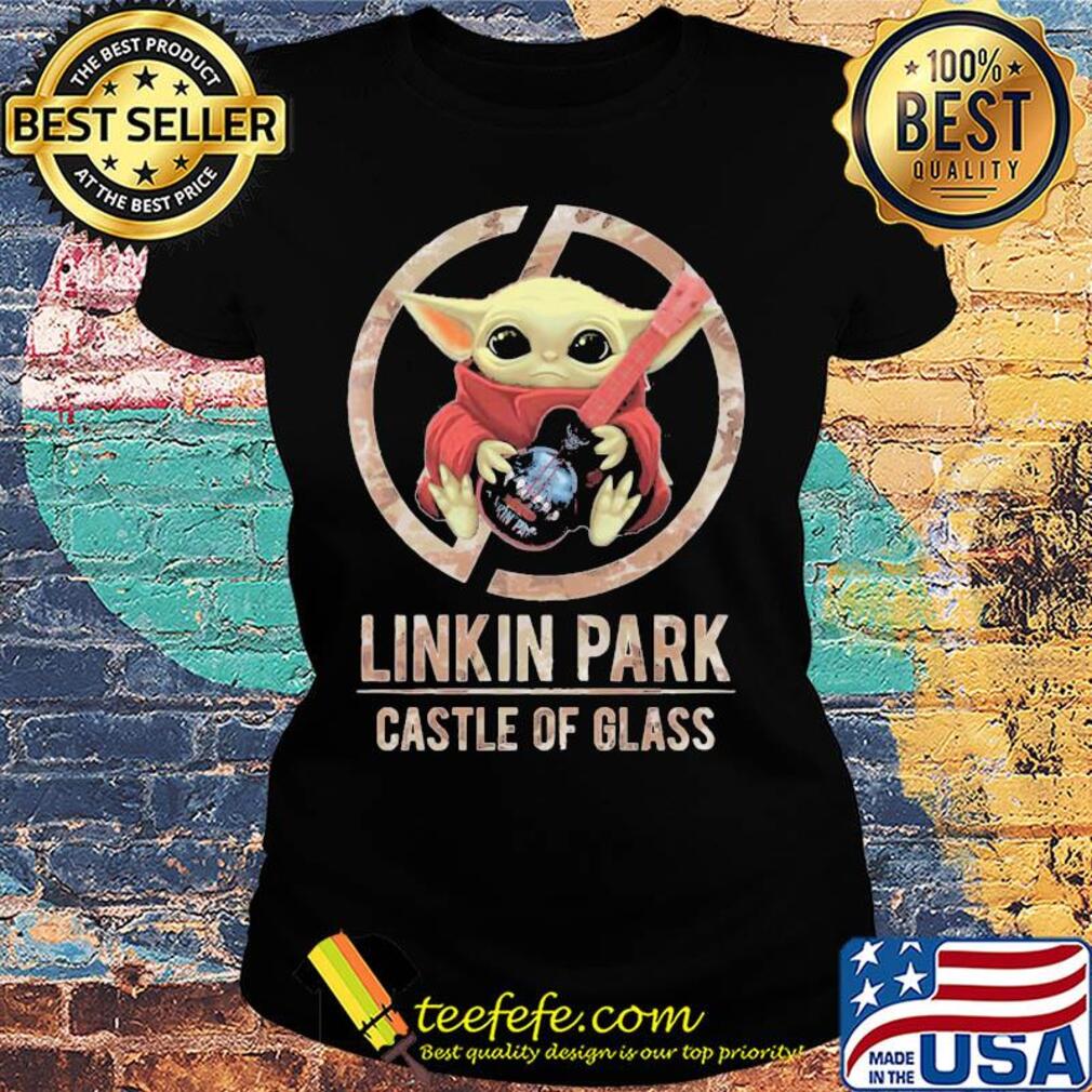 Star wars baby yoda hug guitar linkin park castle of glass s Ladies tee Star wars baby yoda hug guitar linkin park castle of glass s Ladies tee
