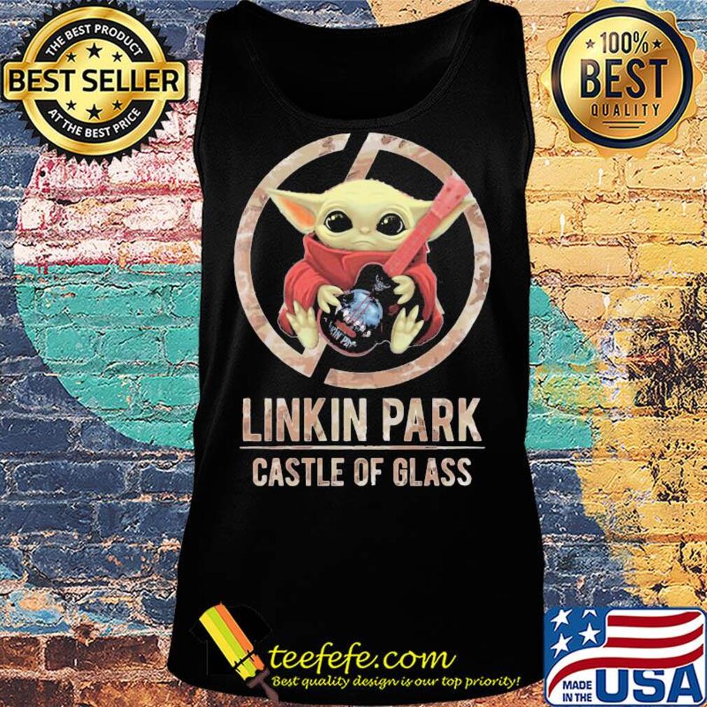 Star wars baby yoda hug guitar linkin park castle of glass s Tank top Star wars baby yoda hug guitar linkin park castle of glass s Tank top