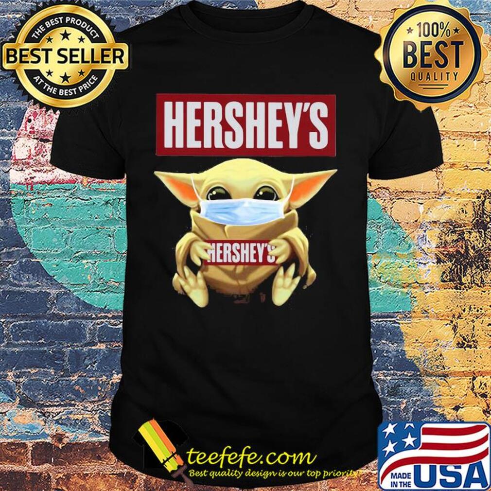 Star wars baby yoda hug Hershey’s mask covid-19 shirt Star wars baby yoda hug Hershey’s mask covid-19 shirt