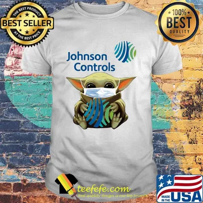 Star wars baby yoda hug johnson controls mask covid-19 shirt