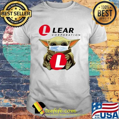 Star wars baby yoda hug lear corporation mask covid-19 shirt