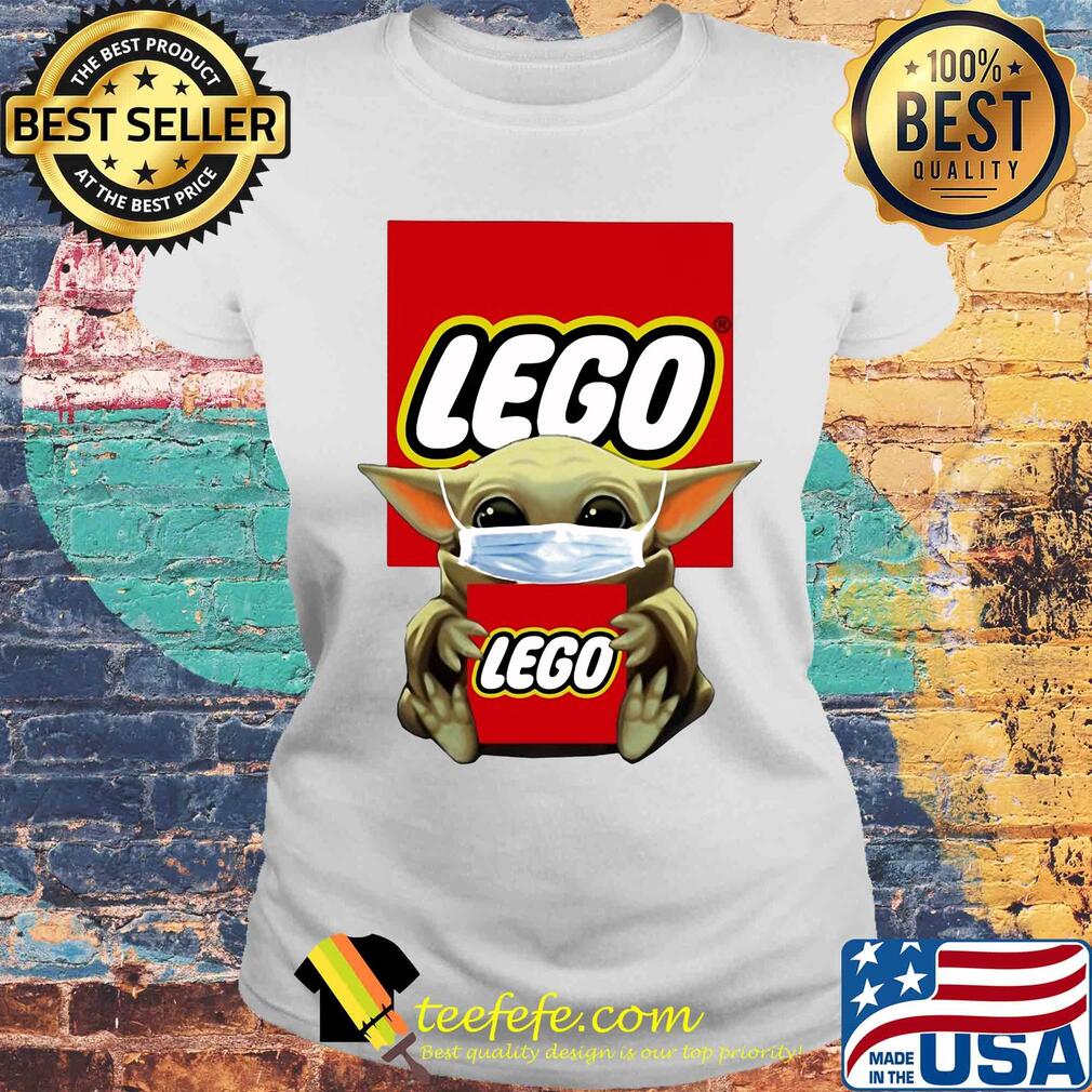 Star wars baby yoda hug lego mask covid-19 s Laides tee Star wars baby yoda hug lego mask covid-19 s Laides tee