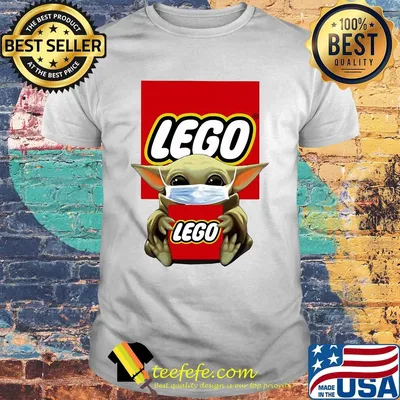 Star wars baby yoda hug lego mask covid-19 shirt