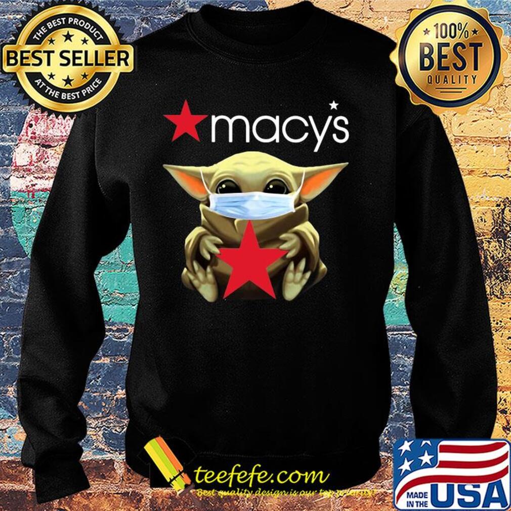 Star wars Baby Yoda hug Macys mask covid-19 s Sweater Star wars Baby Yoda hug Macys mask covid-19 s Sweater