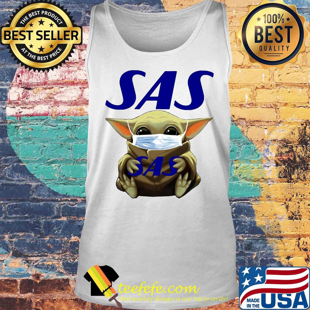 Star wars baby yoda hug scandinavian airlines logo mask covid-19 s Tank top Star wars baby yoda hug scandinavian airlines logo mask covid-19 s Tank top