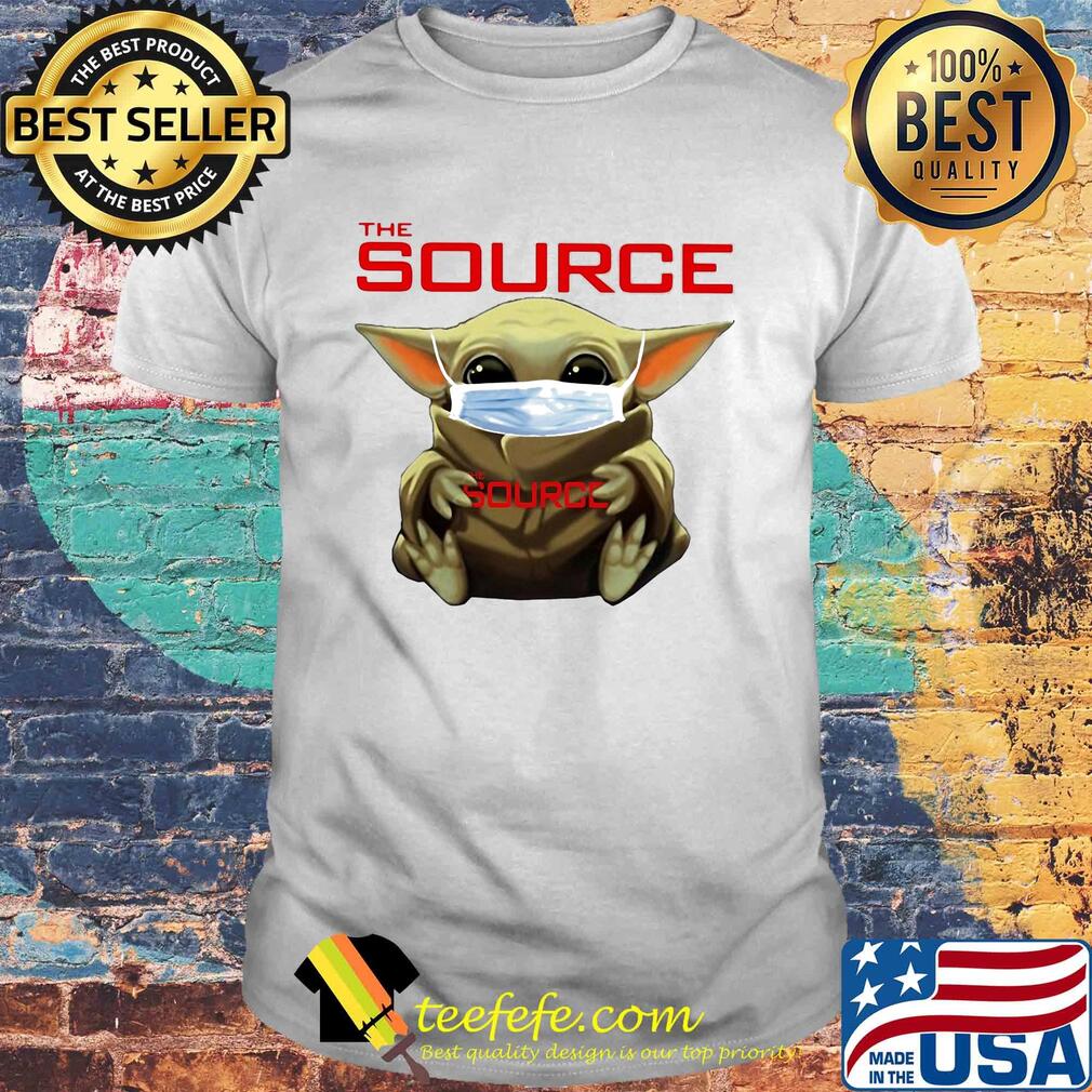 Star wars baby yoda hug the source mask covid-19 shirt