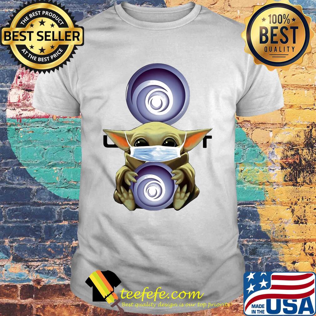 Star wars baby yoda hug ubisoft mask covid-19 shirt