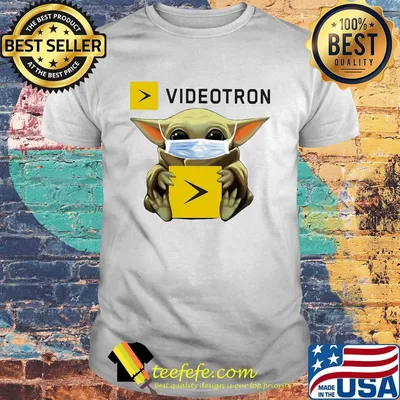 Star wars baby yoda hug videotron mask covid-19 shirt