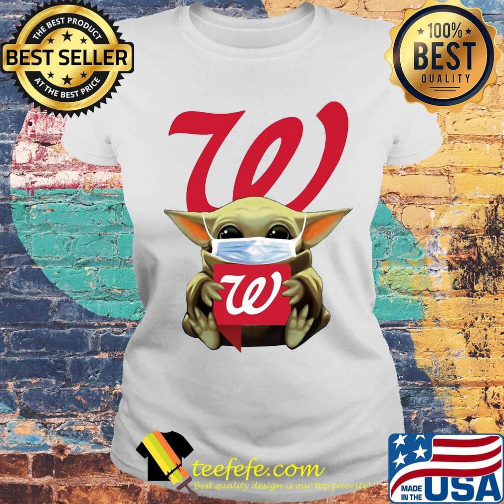 Star wars baby yoda hug walgreens mask covid-19 s Laides tee Star wars baby yoda hug walgreens mask covid-19 s Laides tee