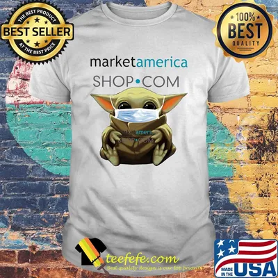 Star wars baby yoda mask hug market america shop.com shirt