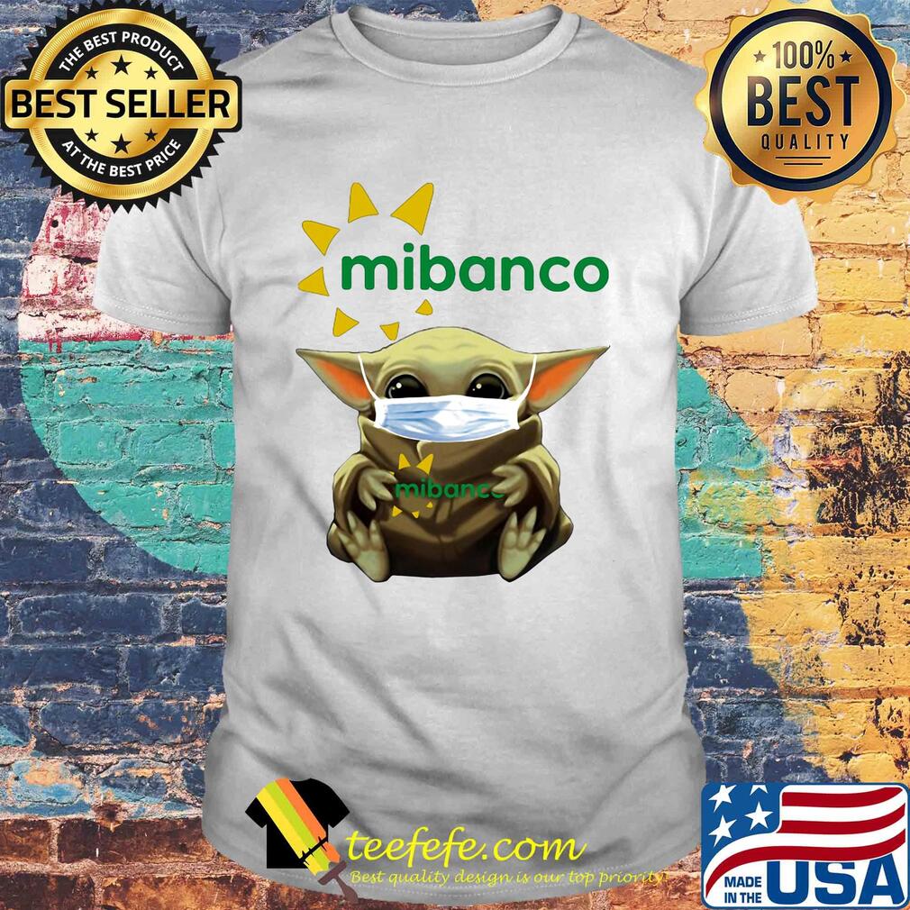 Star wars baby yoda mask hug mibanco shirt Star wars baby yoda mask hug mibanco shirt