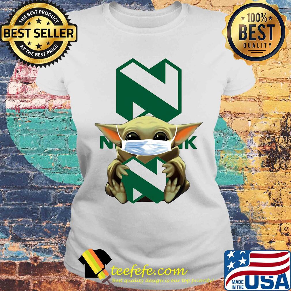 Star wars baby yoda mask hug nedbank s Laides tee Star wars baby yoda mask hug nedbank s Laides tee