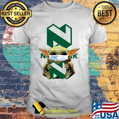 Star wars baby yoda mask hug nedbank shirt