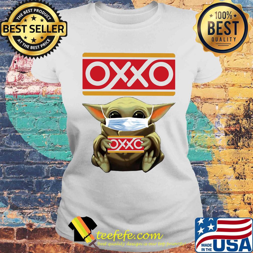 Star wars baby yoda mask hug oxxo s Laides tee Star wars baby yoda mask hug oxxo s Laides tee