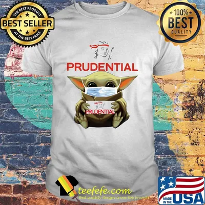 Star wars baby yoda mask hug prudential shirt