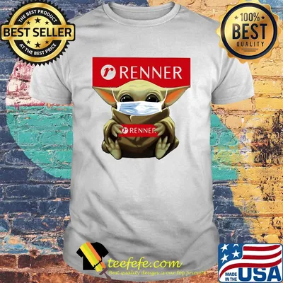 Star wars baby yoda mask hug renner shirt
