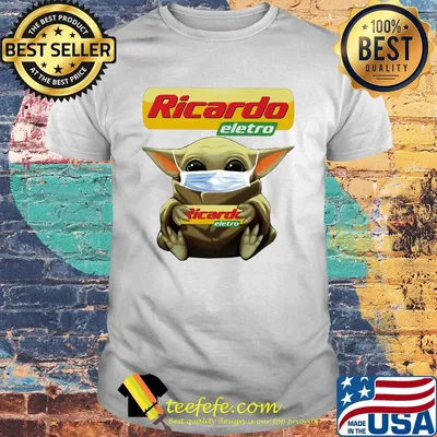 Star wars baby yoda mask hug ricardo eletro shirt