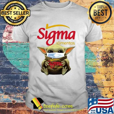 Star wars baby yoda mask hug sigma alimentos shirt