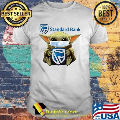 Star wars baby yoda mask hug standard bank shirt