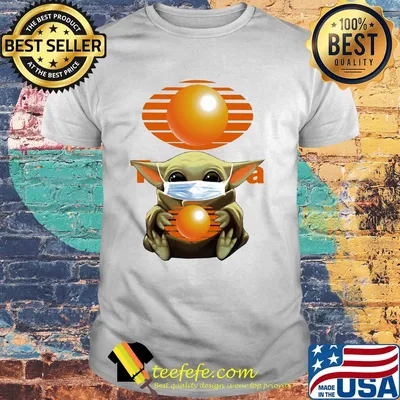 Star wars baby yoda mask hug televisa shirt