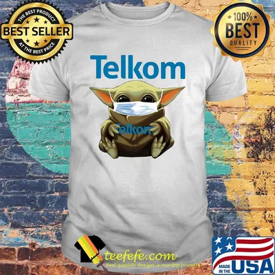 Star wars baby yoda mask hug telkom shirt