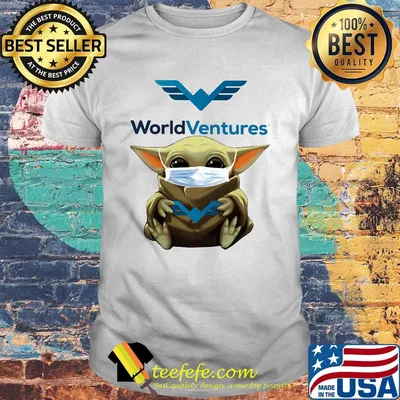 Star wars baby yoda mask hug world ventures shirt
