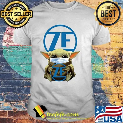 Star wars baby yoda mask hug zf friedrichshafen shirt