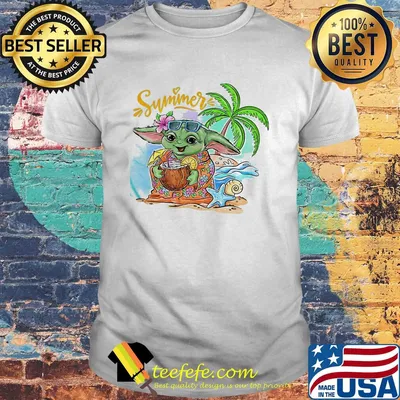 Star wars baby yoda summer shirt