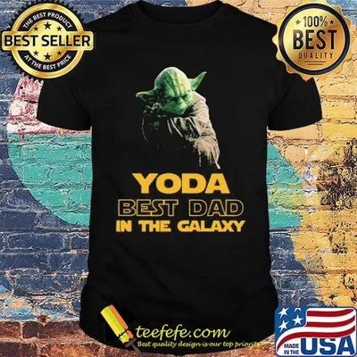 Star wars master yoda best dad in the galaxy shirt