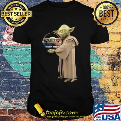 Star wars master yoda hug baby yoda shirt