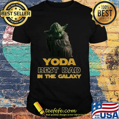 Star wars yoda best dad in the galaxy shirt