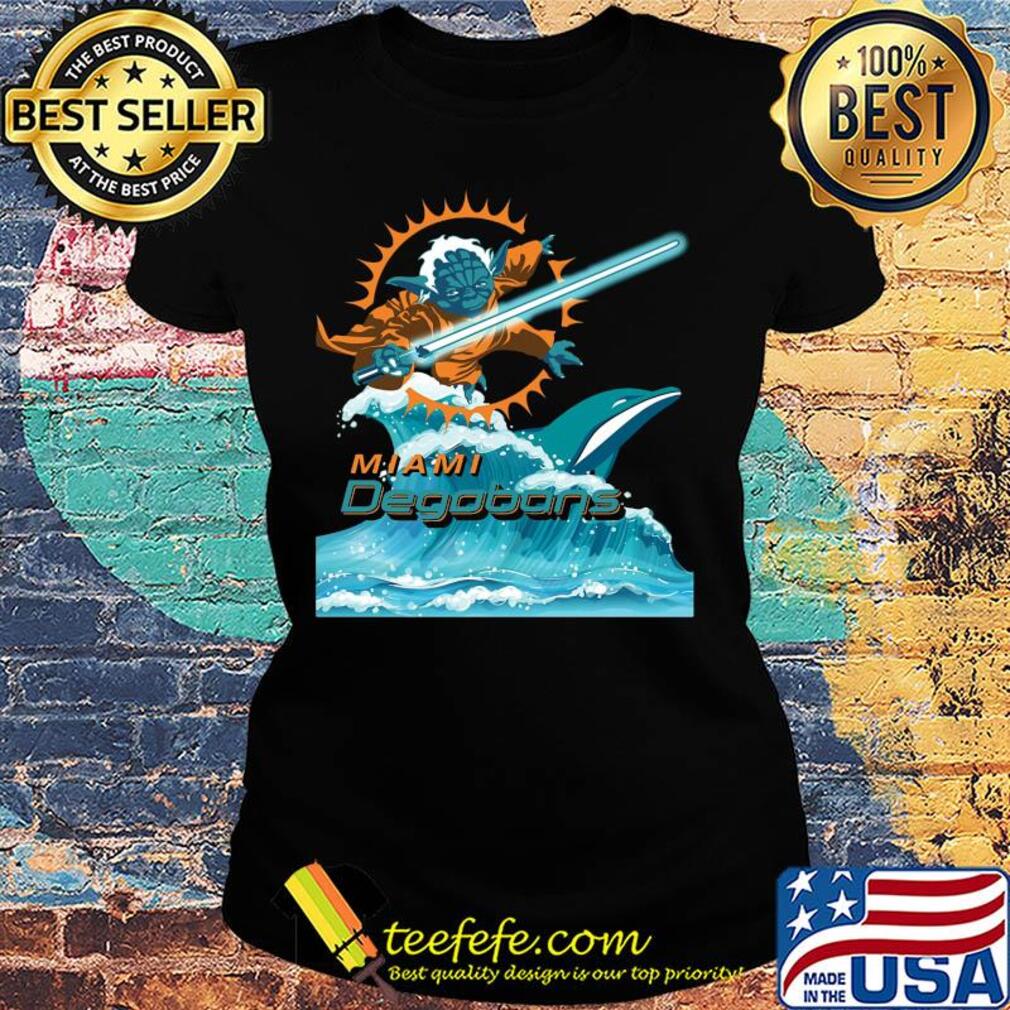 Star wars yoda miami dolphins degobons s Ladies tee Star wars yoda miami dolphins degobons s Ladies tee