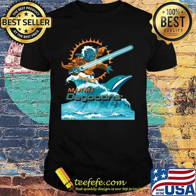 Star wars yoda miami dolphins degobons shirt