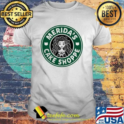 Starbucks Merida's cake shoppe shirt