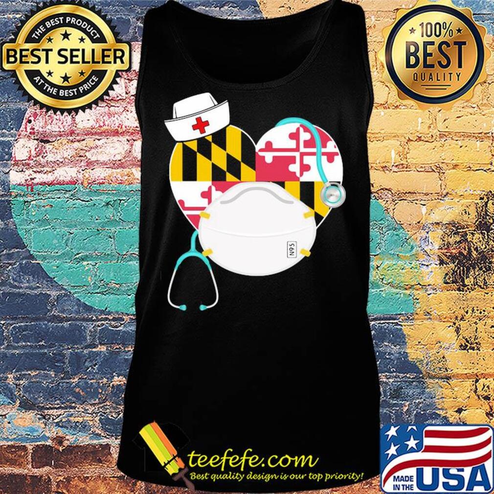 State Symbol of Maryland nurse S6N heart mask s Tank top State Symbol of Maryland nurse S6N heart mask s Tank top