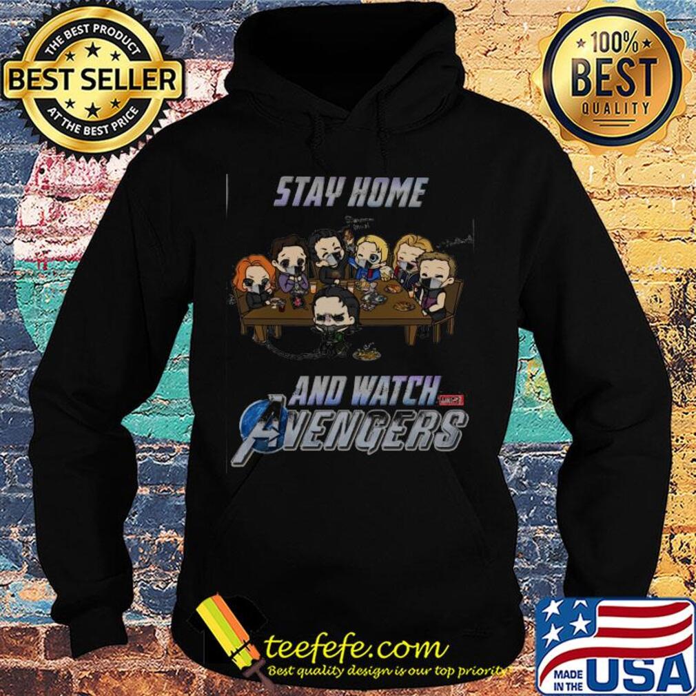 Stay home and watch avengers characters chibi mask s Hoodie Stay home and watch avengers characters chibi mask s Hoodie