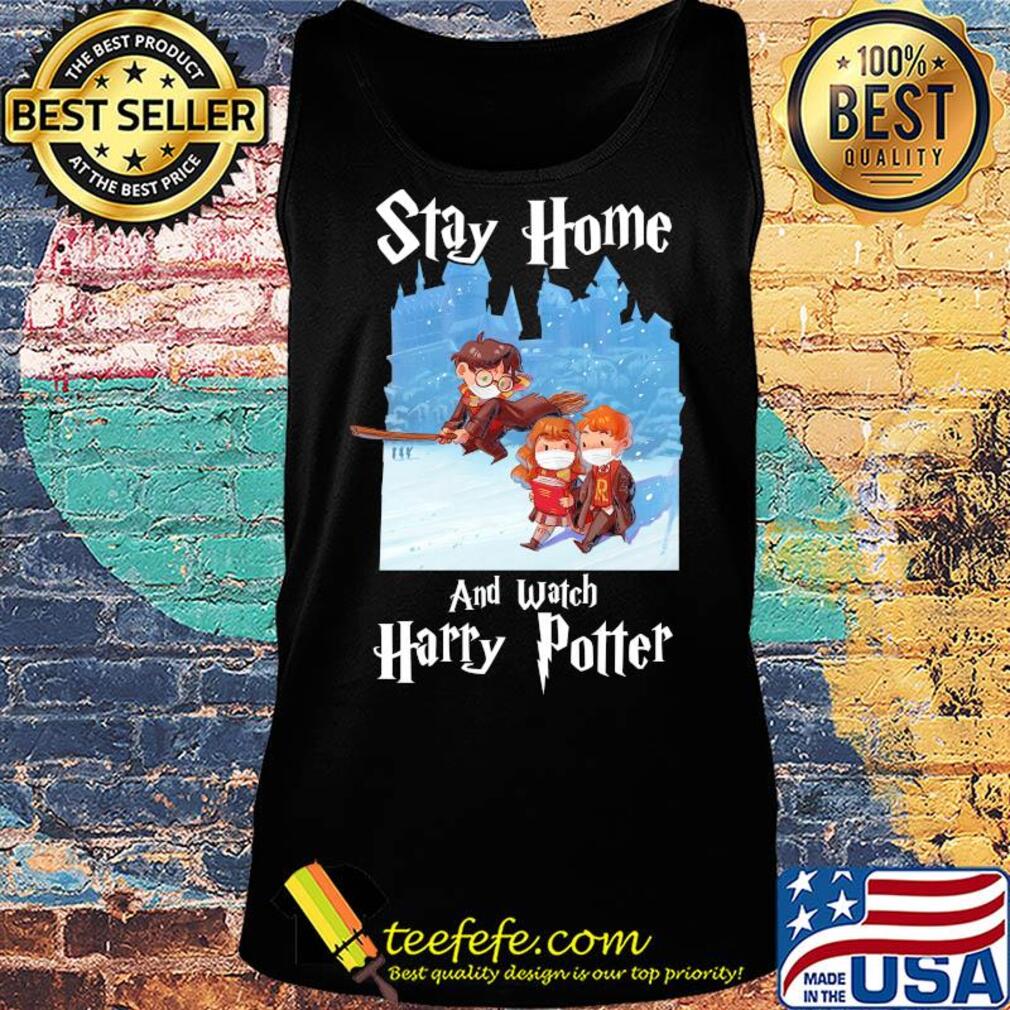 Stay home and watch harry potter characters chibi wear mask s Tank top Stay home and watch harry potter characters chibi wear mask s Tank top